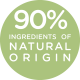90% ingredients of natural origin